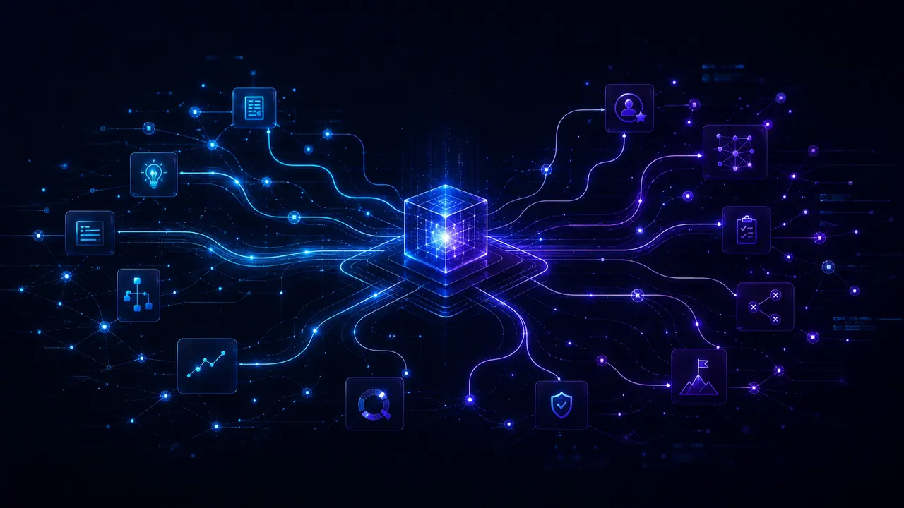 Abstract Flovix workflow graph visual